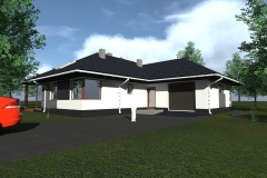Projekt domu w konstrukcji kanadyjskiej w gminie Przytyk