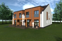 Osiedle domów jednorodzinnych dwulokalowych w Łazach pod Warszawą