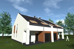 Osiedle domów jednorodzinnych dwulokalowych w Łazach pod Warszawą