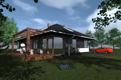 Projekt domu w konstrukcji kanadyjskiej w gminie Przytyk